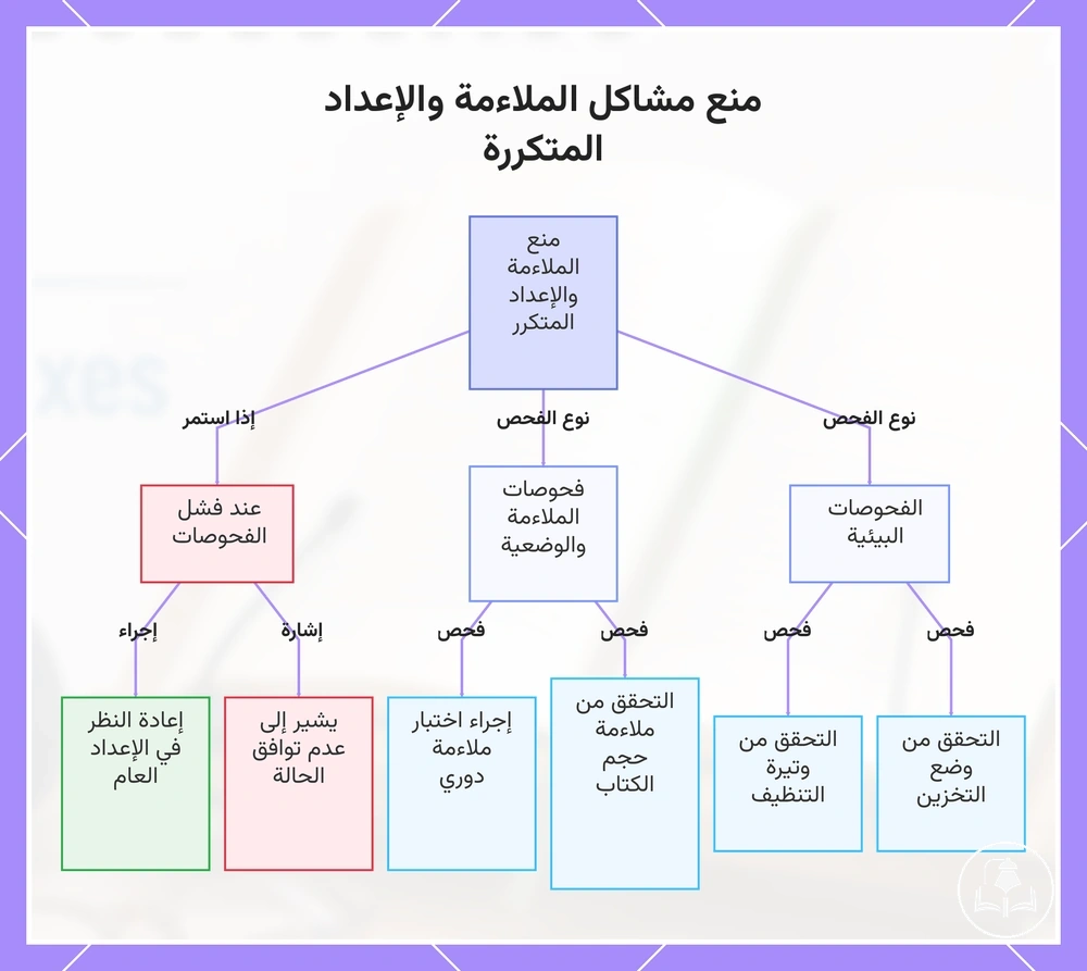 منع مشاكل الملاءمة والإعداد المتكررة