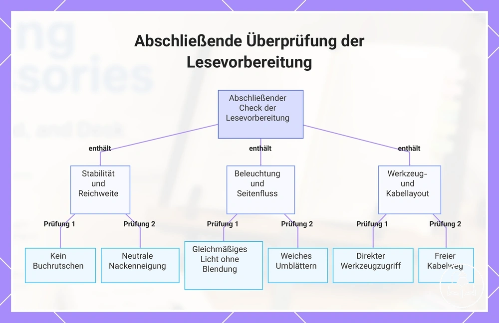 Abschließende Überprüfung der Lesevorbereitung