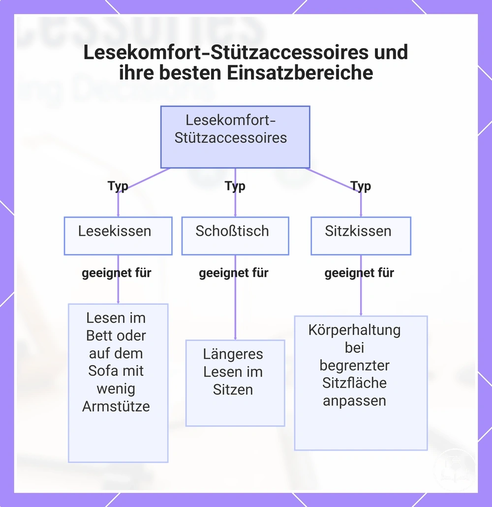 Lesekomfort-Stützaccessoires und ihre besten Einsatzbereiche