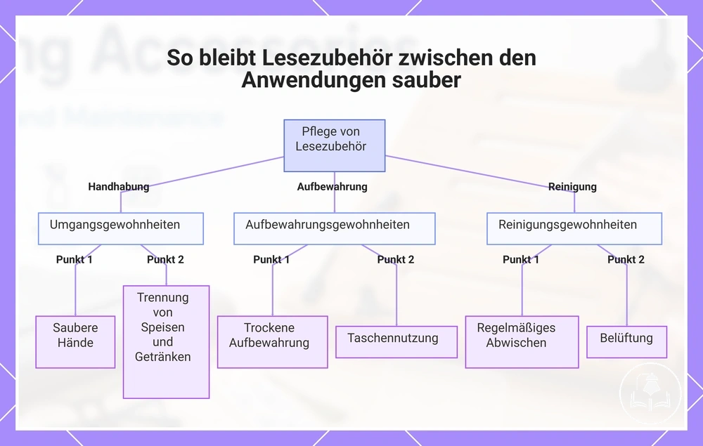 So bleibt Lesezubehör zwischen den Anwendungen sauber