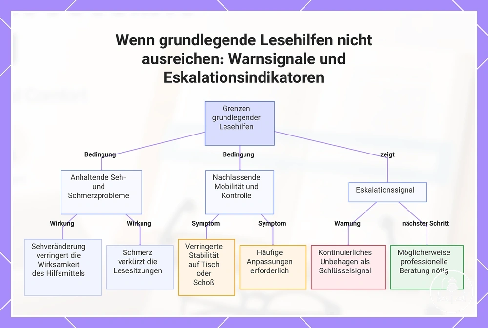 Wenn grundlegende Lesehilfen nicht ausreichen: Warnsignale und Eskalationsindikatoren