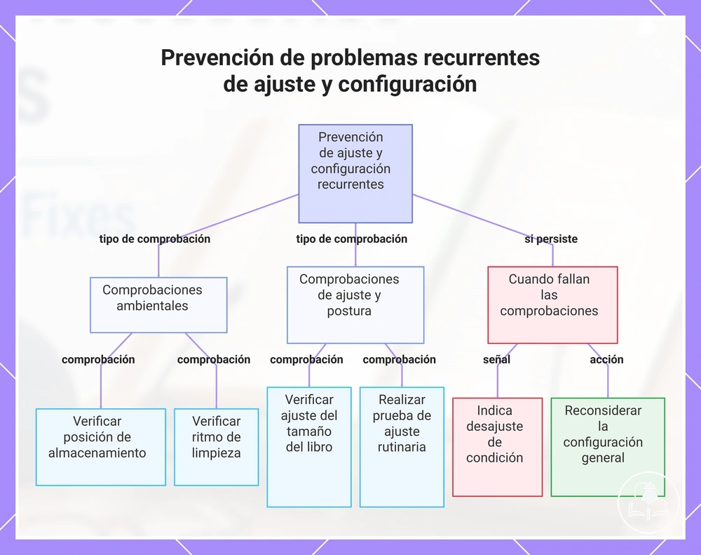 Prevención de problemas recurrentes de ajuste y configuración