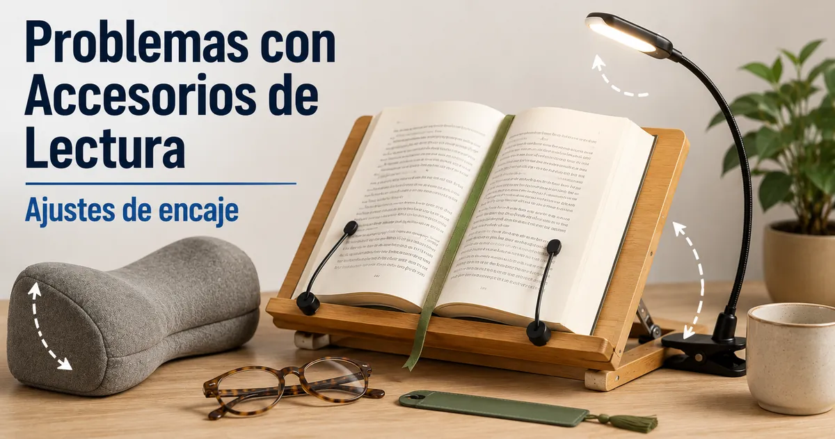 Accesorios de lectura ajustados para corregir problemas habituales de encaje, comodidad y preparación