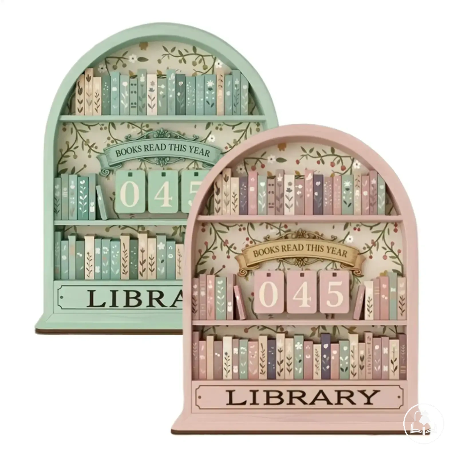 Panneau compteur de livres en bois pour suivre sa progression de lecture
