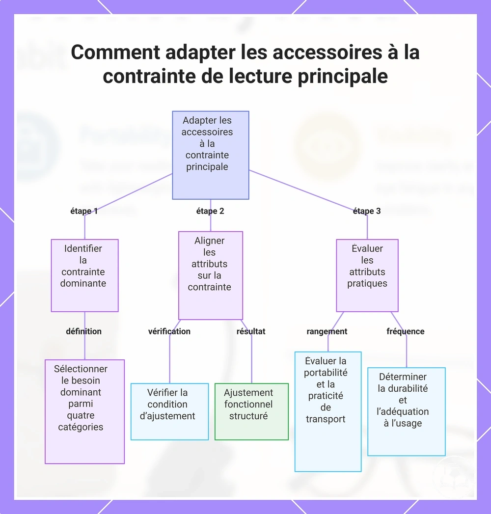 Comment adapter les accessoires à la contrainte de lecture principale