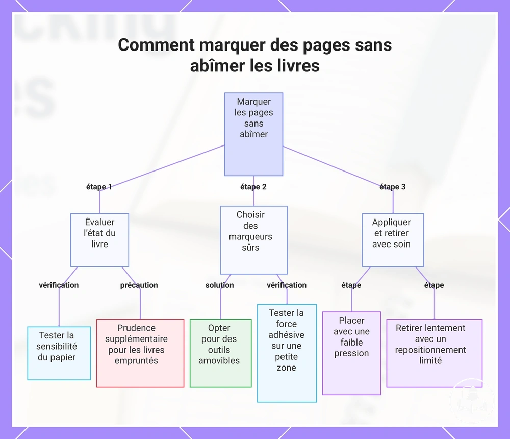 Comment marquer des pages sans abîmer les livres