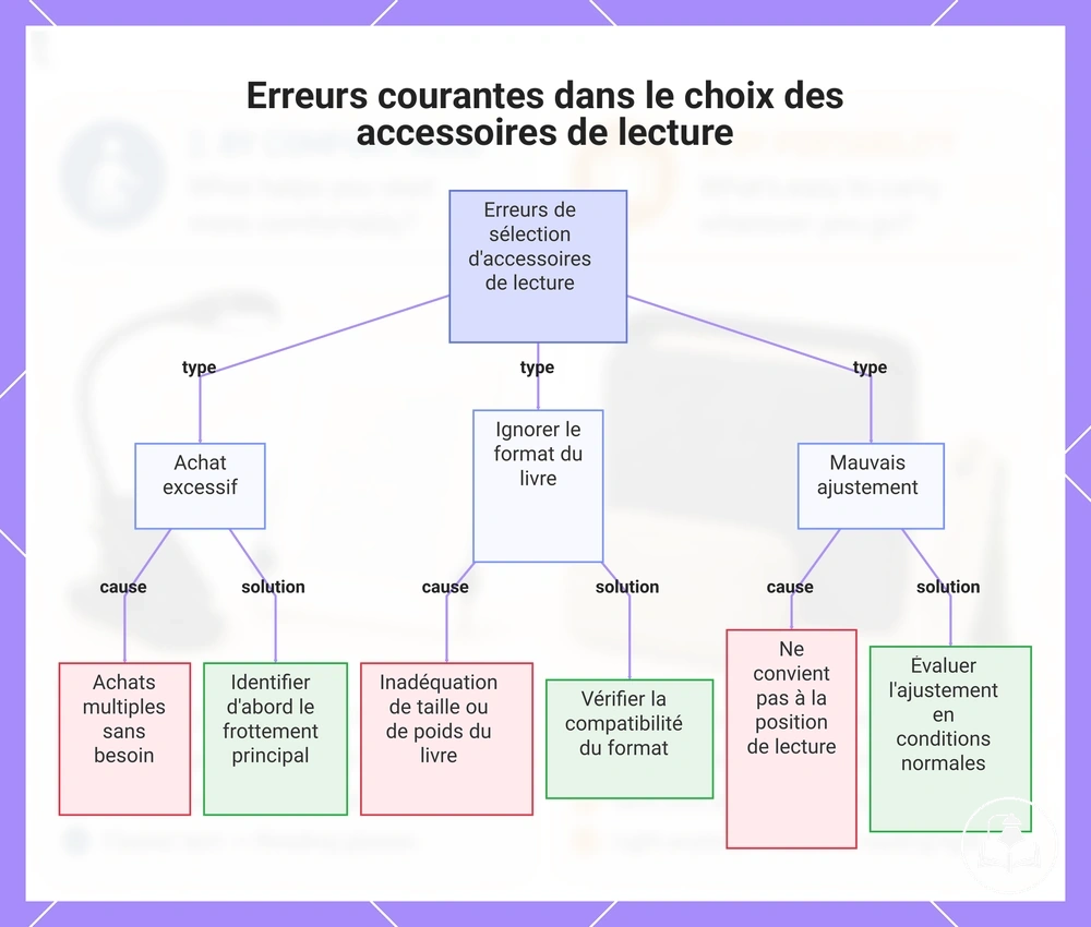 Erreurs courantes dans le choix des accessoires de lecture