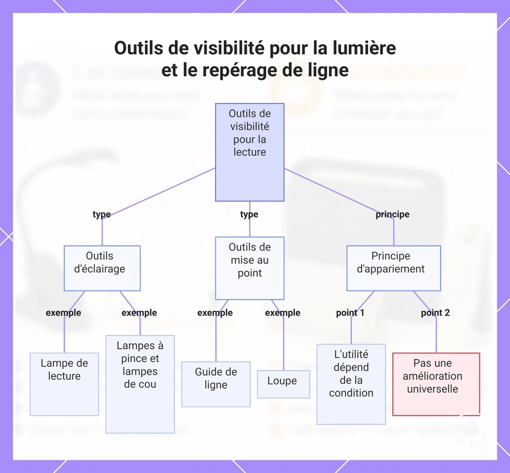 Outils de visibilité pour la lumière et le repérage de ligne
