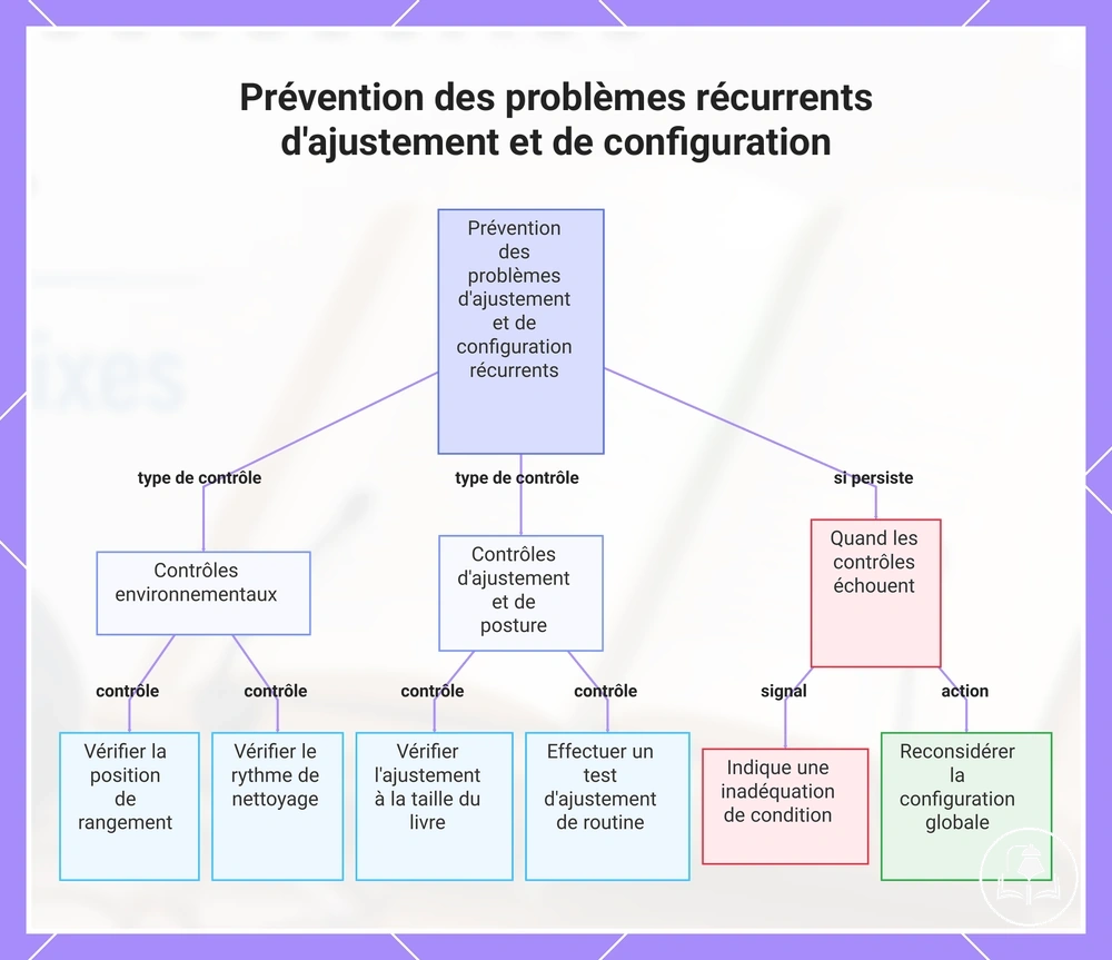 Prévention des problèmes récurrents d'ajustement et de configuration