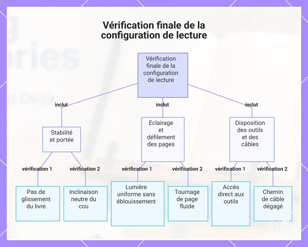 Vérification finale de la configuration de lecture