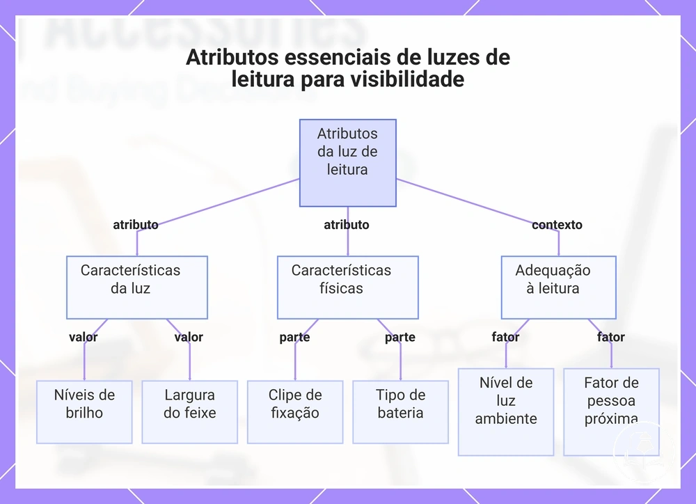 Atributos essenciais de luzes de leitura para visibilidade