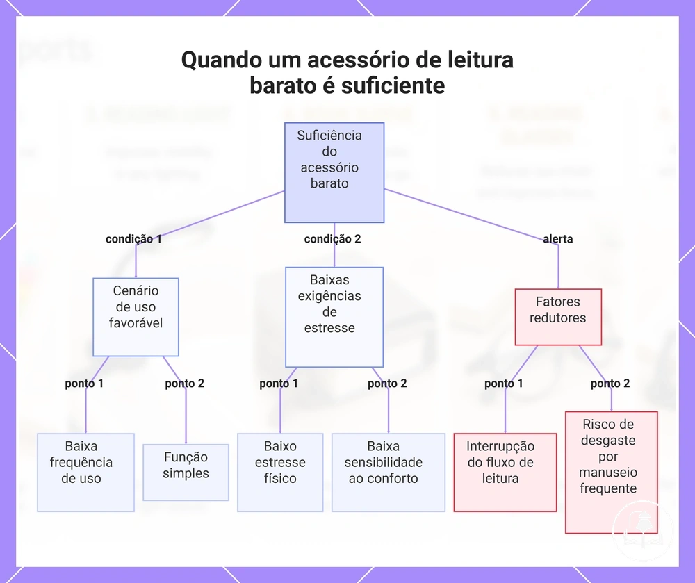 Quando um acessório de leitura barato é suficiente