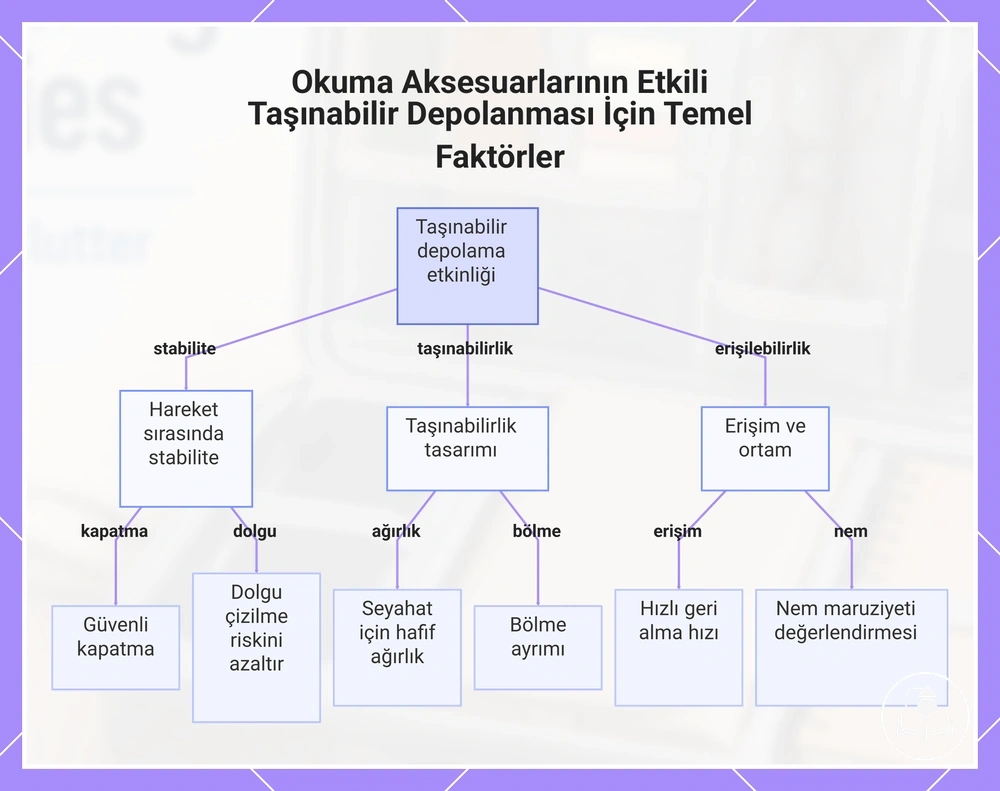 Okuma Aksesuarlarının Etkili Taşınabilir Depolanması İçin Temel Faktörler
