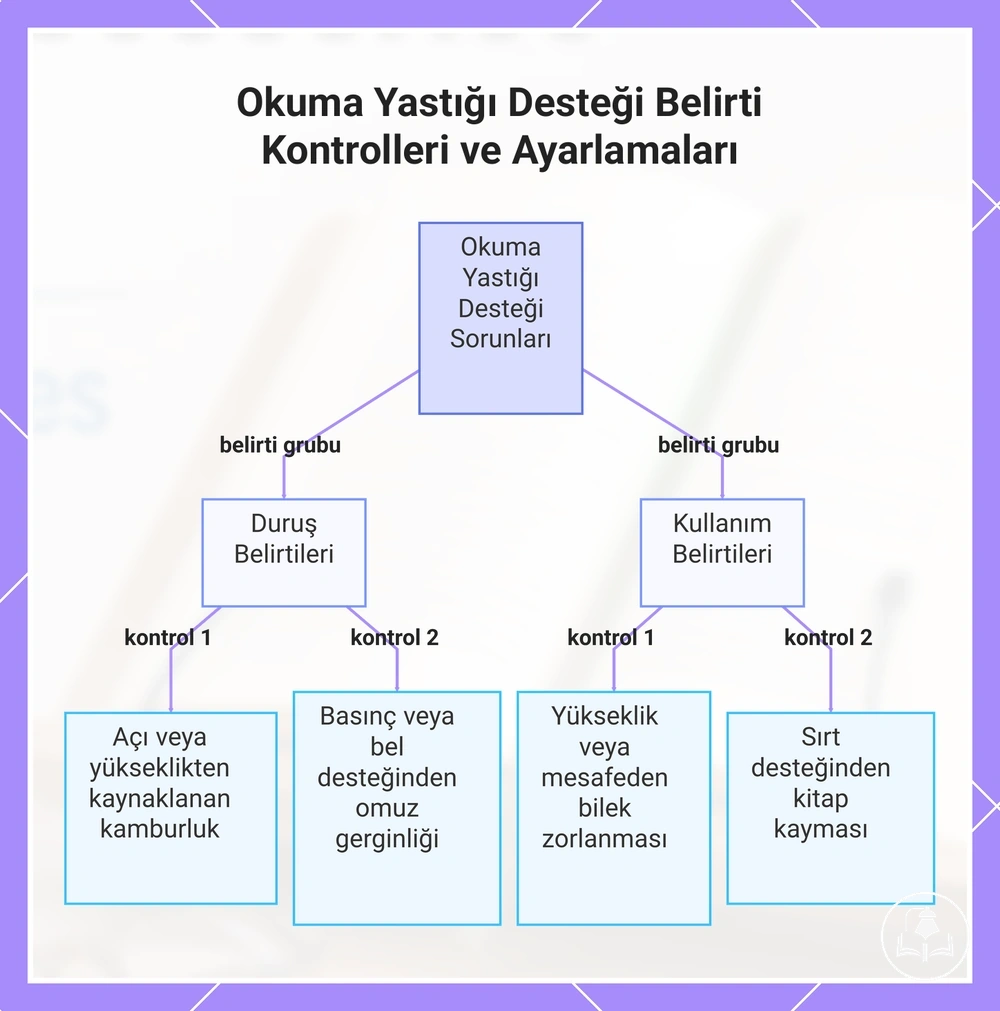 Okuma Yastığı Desteği Belirti Kontrolleri ve Ayarlamaları