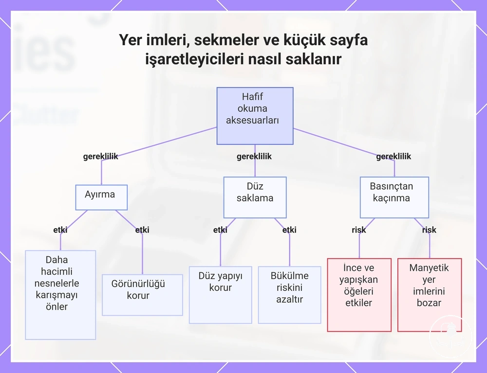 Yer imleri, sekmeler ve küçük sayfa işaretleyicileri nasıl saklanır