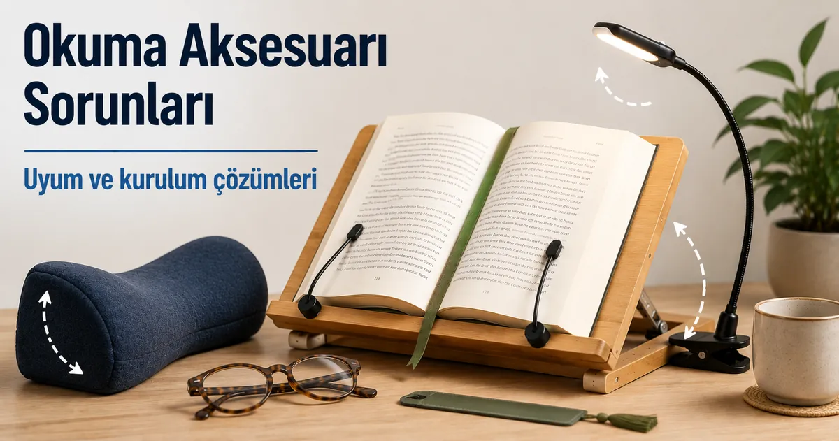 Yaygın uyum, konfor ve kurulum sorunlarını gidermek için ayarlanmış okuma aksesuarları